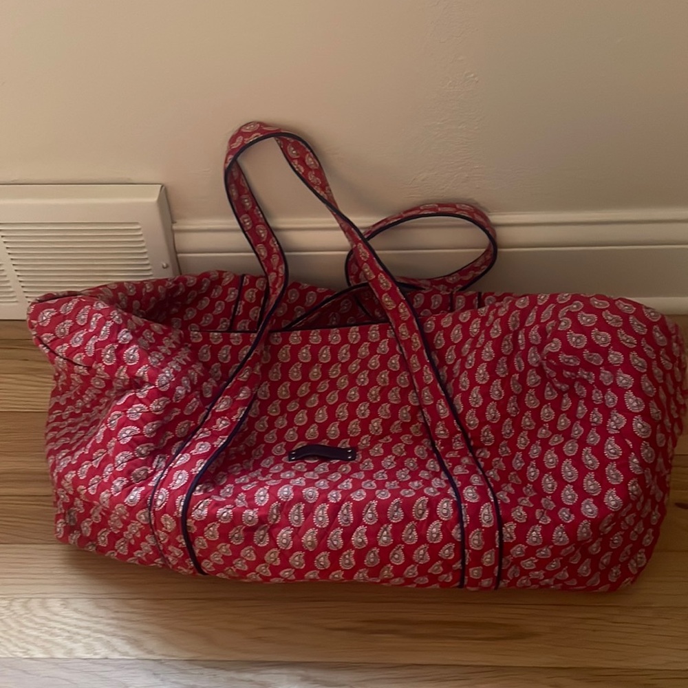 Vera Bradley duffle bag.